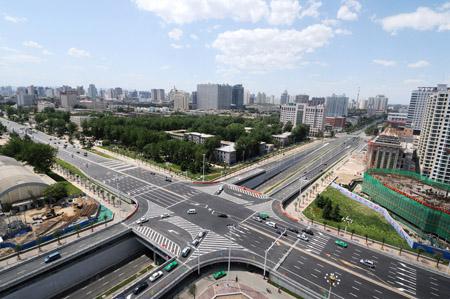 通车后的裕华路体育大街桥